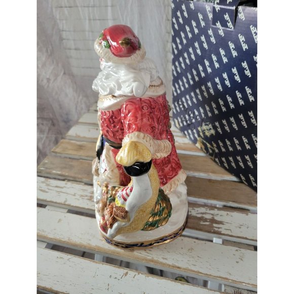 Fitz floyd 1994 Santa teapot omnibus Xmas toys tea vintage - Picture 5 of 9